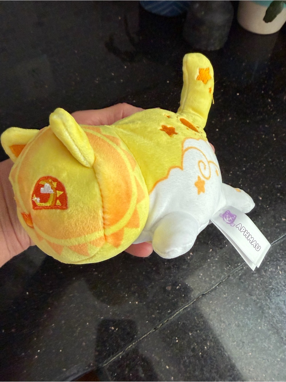 Aphmau MeeMeows Litter 4 yellow sun cat plush 6”